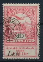 Nagyvárad 1919 Árvíz 10f látványosan elcsúszott felülnyomással / Mi 6 II. with shifted overprint
Si...