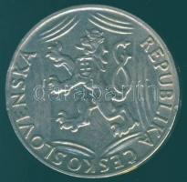 Csehszlovákia 1948. 100K Ag "Függetlenség" T:2 kis ph