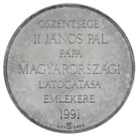 Fülöp Zoltán (1951-2004) 1991. "JOANNES PAULUS pp. II. / Őszentsége II. János Pál pápa magyaror...