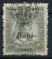 Nagyvárad 1919 Zita 40f látványosan elcsúszott felülnyomással (rozsda) / Mi 49 II. with shifted over...