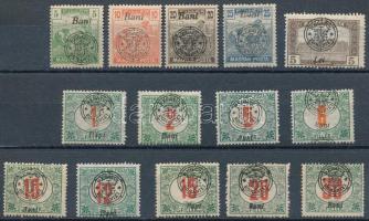 Nagyvárad 1919 14 db bélyeg / 14 stamps Signed: Bodor