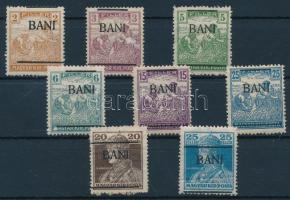 Borosjenő 1919 8 db megszállási bélyeg Flasch garancia jelzéssel, vegyes minőségben R!