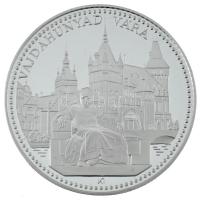 Kósa István (1953-) DN "Budapest / Vajdahunyad vára" alul jelzett Ag kétoldalas emlékérem ...