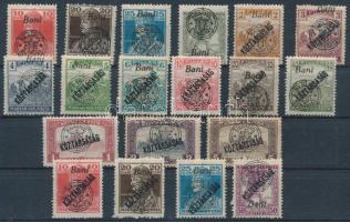 Nagyvárad 1919 19 db bélyeg / 19 stamps (1K szakadás / torn) Signed: Bodor