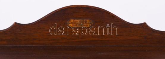 cca 1920 Hamburger és Birkholz Papír- és Nyomdaipar Rt asztali papírrendező, fém címkével jelzett, k...