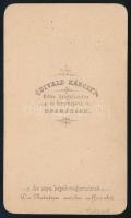 1868 Myskovszky Viktor (1838-1909) építész, művészettörténész, keményhátú fotó Divald Károly eperjes...