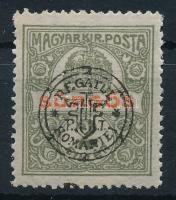Nagyvárad 1919 Sürgős Bani nélkül / Mi 20 II. shifted overprint Signed: Bodor