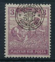 Nagyvárad 1919 Arató 3f Bani nélkül / Mi 27 II. shifted overprint Signed: Bodor