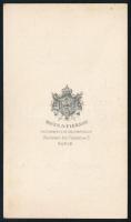 cca 1856 Charles Morny (1811-1865) francia államférfi, keményhátú fotó Mayer és Pierson műterméből, ...