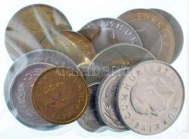 Törökország 1981-1995. 1L-1000L (9xklf,12db) + 2005. 1k-1L (5xklf) T:AU-VF Turkey 1981-1995. 1 Lira - 1000 Lira (9xdiff,12pcs) + 2005. 1 Kurus - 1 Lira (5xdiff) C:AU-VF