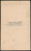 cca 1865 Győry Vilmos (1838-1885) evangélikus lelkész, író, műfordító portréja, dedikált, L. Haase &...