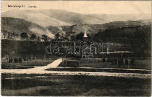 1912 Marosújvár, Ocna Mures; uszoda, képeslapfüzetből. Wagner L. kiadása / swimming pool, from a postcard booklet (EK)