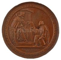 Ausztria 1865. "Bécsi Egyetem 500. évfordulója" bronz, vert, kétoldalú emlékérem "VNIVERSITAS LITTERARVM VINDOBONENSIS CONDITA A RVDOLPHO IV / IN MEMORIAM SECVLI V FRANCISCO IOSEPHO I IMPERATORE". Szign.: Carl Radnitzky (79mm) T:AU,XF ph. / Austria 1865. "500th Anniversary of Vienna University" bronze, struck, double-sided commemorative medal Sign.: Carl Radnitzky (79mm) T:AU,XF edge error