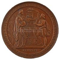Ausztria 1865. "Bécsi Egyetem 500. évfordulója" bronz, vert, kétoldalú emlékérem "VNI...