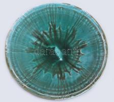 Iparművész falitál, jelzett, hibátlan, d: 28 cm