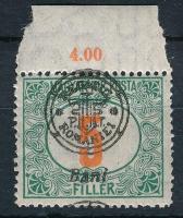 Nagyvárad 1919 Portó 5f ívszéli / Mi P 4 II. Signed: Bodor