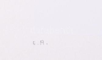 Mark (Márkus), Anna (1928-): Konstruktivista kompozíció. Szitanyomat, papír, jelzett, művészpéldány ...