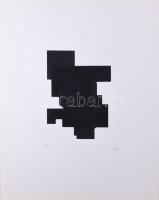 Hetey Katalin (1924-2010): Kompozíció. Szitanyomat, papír. Jelzett. Számozott (29/40). Lapméret: 54x43 cm / Screenprint on paper, signed, numbered (29/40).