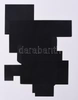 Hetey Katalin (1924-2010): Kompozíció. Szitanyomat, papír. Jelzett. Számozott (29/40). Lapméret: 54x...