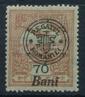 Nagyvárad 1919 Turul 70f / Mi 18 II. Signed: Bodor