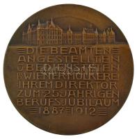 Ausztria Ludwig Hujer (1872-1968) 1912. "DIREKTOR FRANZ J KAISER / DIE BEAMTEN ANGESTELLTEN U B...