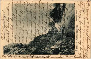 1906 Petrozsény, Petroseni, Petrosani; Részlet a Szurduki-szorosból. Joánovits János kiadása kiadása / Pasul Surduc / gorge