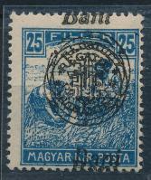 Nagyvárad 1919 Arató 25f kettős felülnyomással / Mi 34 II. with double overprint Signed: Bodor