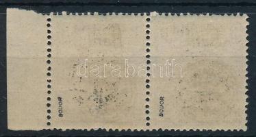 Nagyvárad 1919 Arató 3f ívszéli pár kettős felülnyomással / Mi 27 II. margin pair with double overpr...