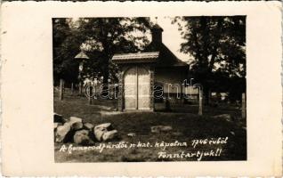 1942 Homoródfürdő, Baile Homorod; római katolikus kápolna 1746. évből. Fenntartjuk! / chapel from 1746. photo (EK)