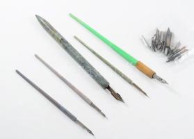 5 darab antik toll + tollhegyek