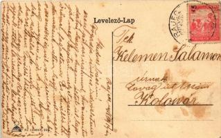 1918 Rajecfürdő, Rajecz-fürdő, Rajecké Teplice; Piac részlet, Hotel Králik szálloda és vendéglő / ma...