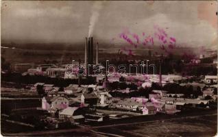 1929 Torda, Turda; Fabrica de Ciment / Cementgyár / cement factory (lyukak / pinholes)