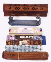 Füstölő és füstölőtartó tétel, klf méretben