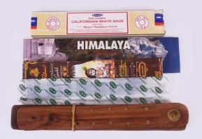 Füstölő és füstölőtartó tétel, klf méretben