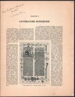 Mészáros István: Littérature Hongroise. Extrait de l'Histoire Générale des Littératures. A szer...