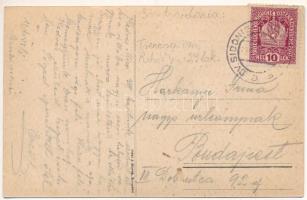 1917 Felsőszernye, Felső-Szrnye, Horné Srnie (Trencsén); Sv. Sidonie, Nádrazí Vlársky prusmyk, Nádra...