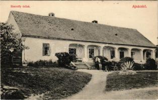 Ajnácskő, Hajnácska, Hajnácka (Gömör); Simonffy úrilak, kastély. Fogyasztási szövetkezet kiadása / castle, villa (fa)