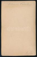 cca 1860 Válide szultán (a szultán anyja), feliratozott keményhátú fotó, 10,5×6,5 cm