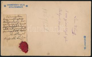 1867-1898 Leövey Klára (1821-1897) nevelőnő portréja, Ruttkay Lujza tanúsítványával, 18×11 cm