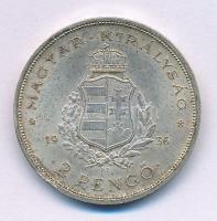 1936. 2P Ag "Liszt" T:AU patina Adamo P7.3
