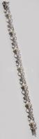 Ezüst (Ag) karkötő, gyöngyökkel, jelzett, h: 20 cm, bruttó 20,3g