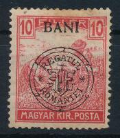 Kolozsvár 1919 Arató 10f (javított sarok) / Mi 30 I (repaired corner) Signed: Bodor