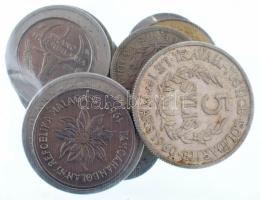 Vegyes: Mali 1961. 5Fr Al + 10Fr Al + 25Fr Al + Guinea 1971. 1S Al + 2S Al + 5S Al + Madagaszkár 1965-1972. 1Fr-20Fr (5xklf) + Brit-India 1946. 1/4R Ni "VI. György" + Amerikai Egyesült Államok 1911. 5c Cu-Ni "Barber" (lyuktömött) T:AU-F Mixed: Mali 1961. 5 Francs Al + 10 Francs Al + 25 Francs Al + Guinea 1971. 1 Syli Al + 2 Syli Al + 5 Syli Al + Madagascar 1965-1972. 1 Franc - 20 Francs (5xdiff) + British India 1946. 1/4 Rupee Ni "George VI" + USA 1911. 5 Cents Cu-Ni "Barber" (plugged hole) C:AU-F