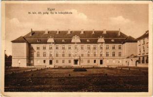 Eger, M. kir. állami polgári fiú és leányiskola. Baross nyomda kiadása (EK)