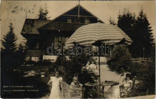 1912 Polhora, Árva-Polhora, Oravská Polhora; Rasofszky nyaraló / villa. photo (ragasztónyom / glue marks)