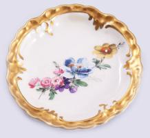 Oscar Schlegelmilch pralinékínáló szett, 6 tányérral, jelzett, kis kopással, d: 8-16 cm