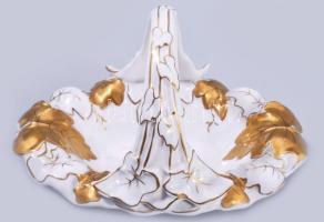 Von Schierholz ékszeres kosár, jelzett, minimális kopással, 18x13 cm