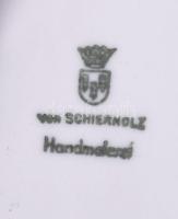 Von Schierholz ékszeres kosár, jelzett, minimális kopással, 18x13 cm