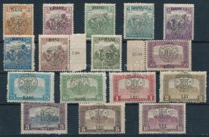 Kolozsvár 1919 16 db bélyeg / 16 stamps Signed: Bodor