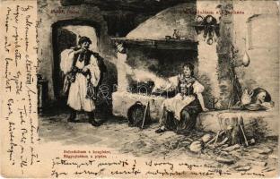 1902 Befordultam a konyhára... / Hungarian folklore s: Böhm Pál (b)